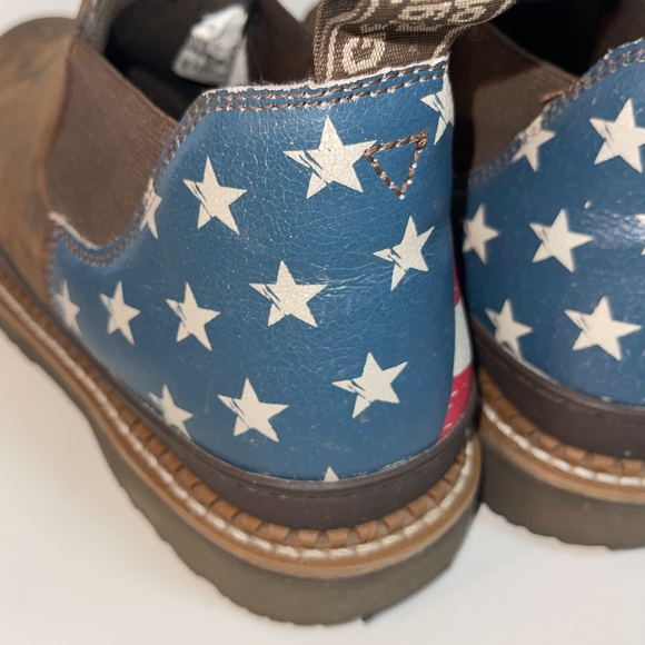 Georgia Boot Patriotic Romeo Shoes Mens 8 Womens 11 Red White Blue American Flag main image 10